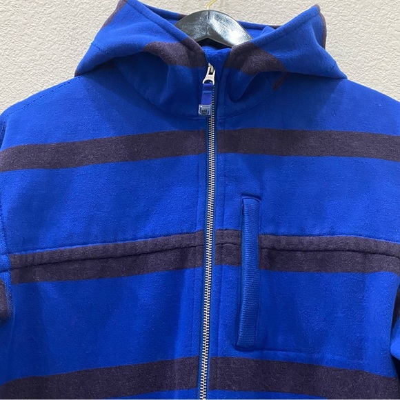 LULULEMON Men’s Scuba Blue Stripe Full Zip Hoodie Size Large - Picture 5 of 11